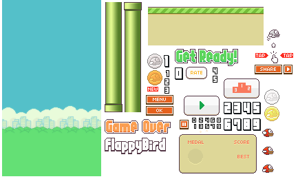 Flappy Bird Game Tutorial With Unity - Transparent Background Flappy Bird,  HD Png Download , Transparent Png Image - PNGitem