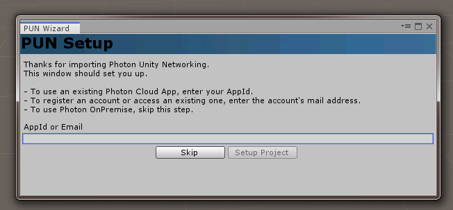 Photon Unity Network Setup Wizard example