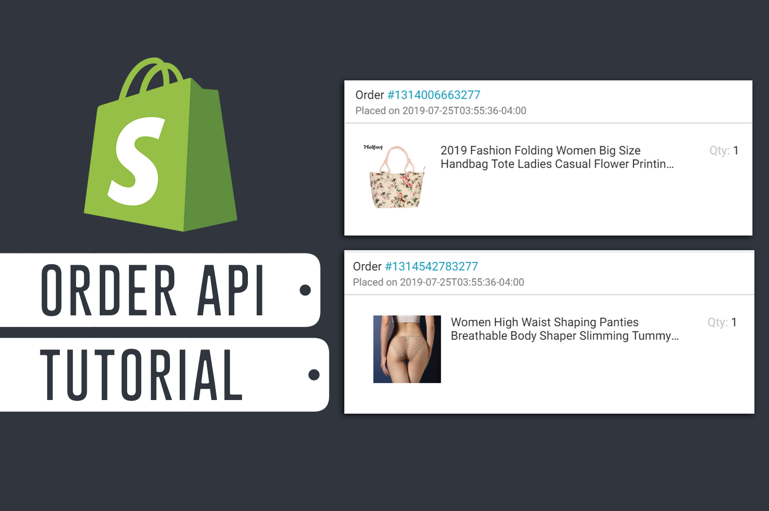 How To Display List of Orders and Items with Shopify Order API