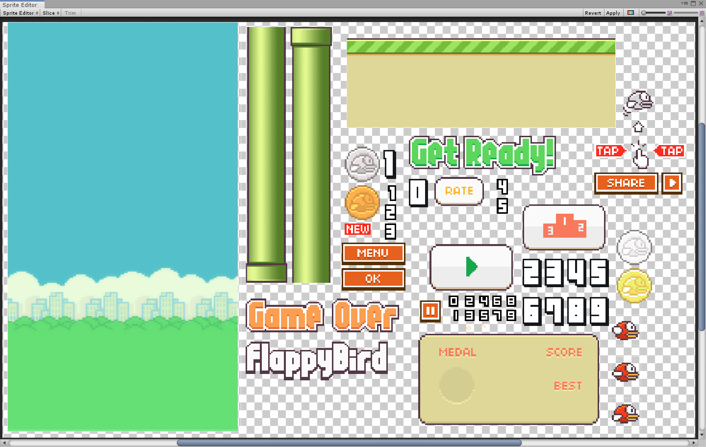 A Flappy Bird style game in Unity (source code included