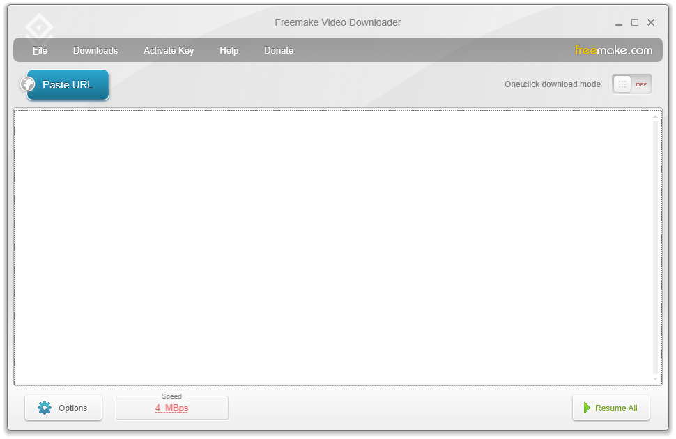 Free Make Video Downloader User Interface