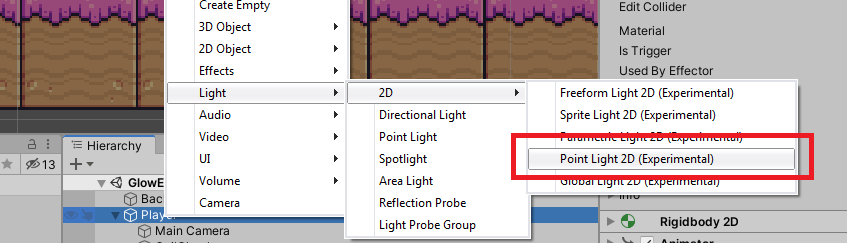 unity point light 2d