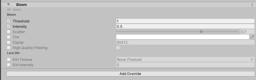 unity adding bloom post proccessing global effect