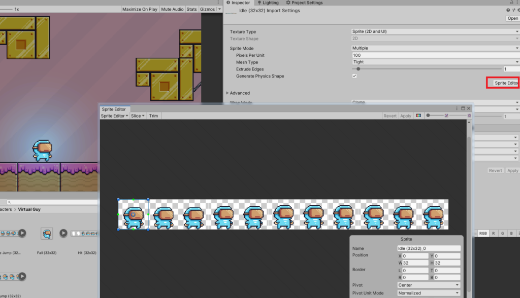 unity sprite editor