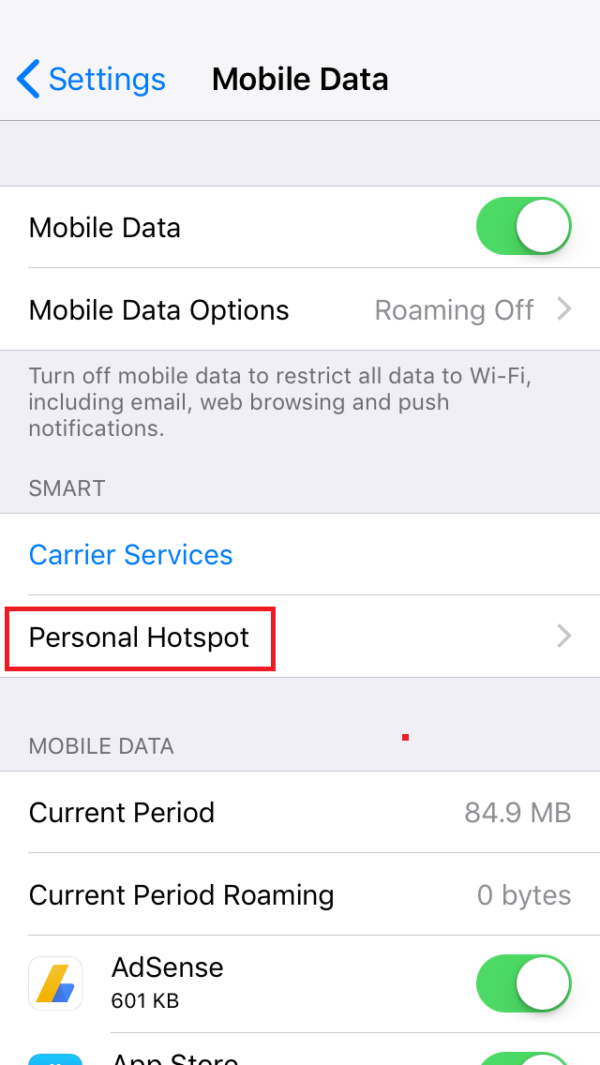 connect hp laptop to iphone hotspot