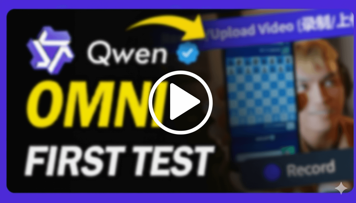 Qwen 3 Omni WeeklyHow YouTube video thumbnail with play button